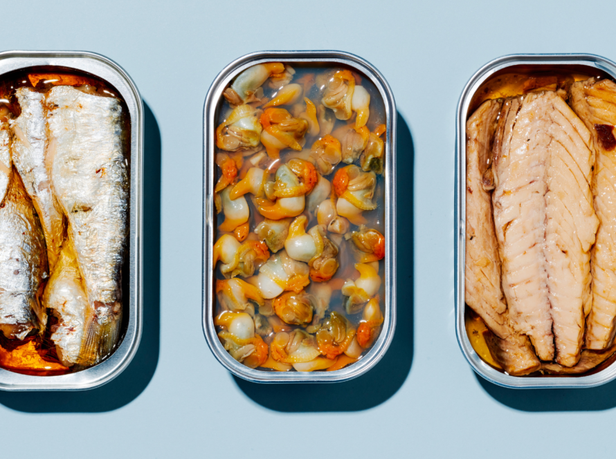 assorted tinned fish sardines mackerl pulpo